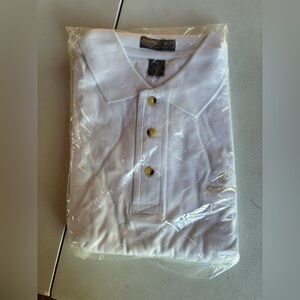 Jonathan Corey White Polo Shirt new in package (Vintage)